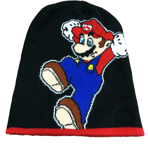 Bioworld Nintendo Super Mario Beanie Hat Knit Cap One Size Fits Teens & Adults - Picture 1 of 4
